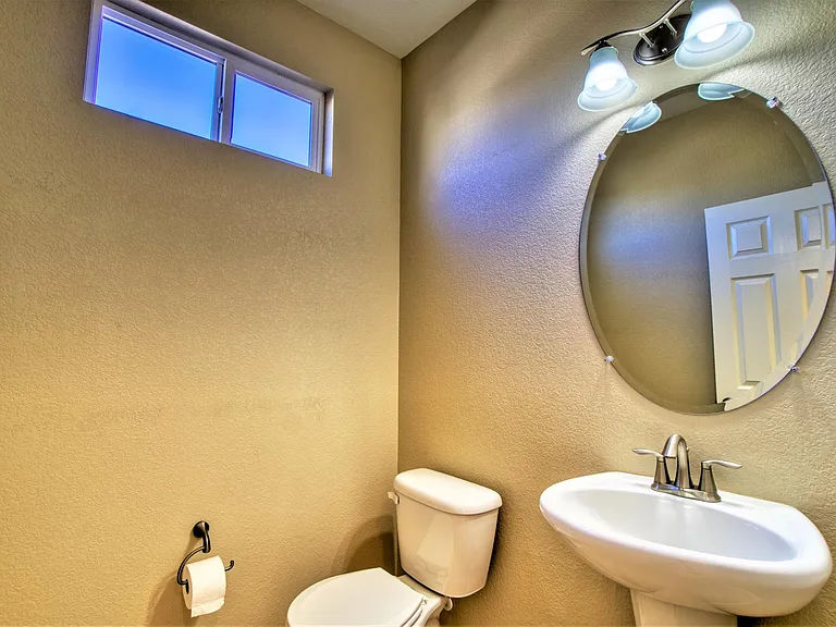 Main-level - powder room (6' x 6').