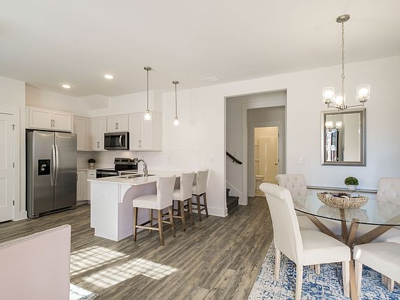 Open concept floor plan