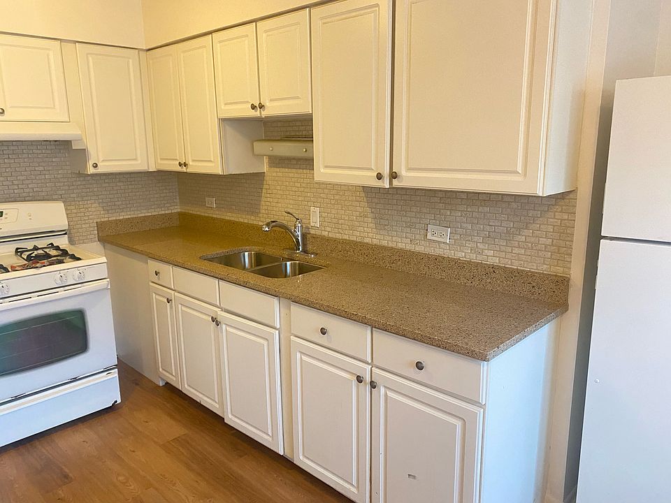 Kitchen with NEW granite countertop, floor and sink