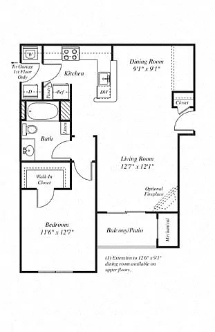 Floor plan 1C Renovation 2