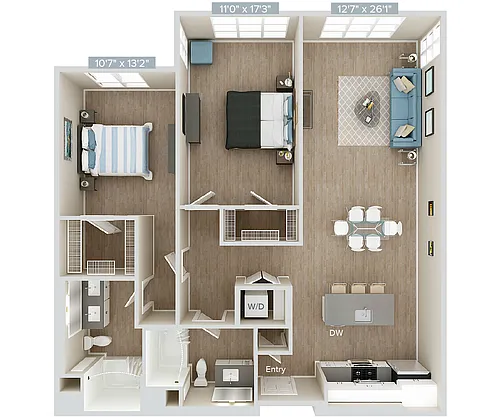 Floor plan B6U-1264