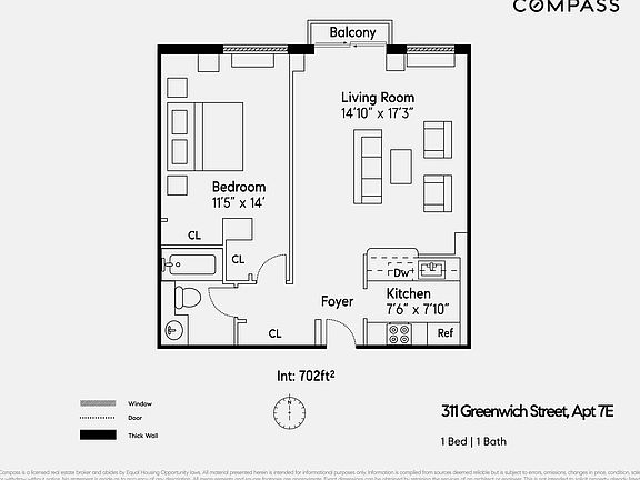 3rd image of 311 Greenwich St APT 7E