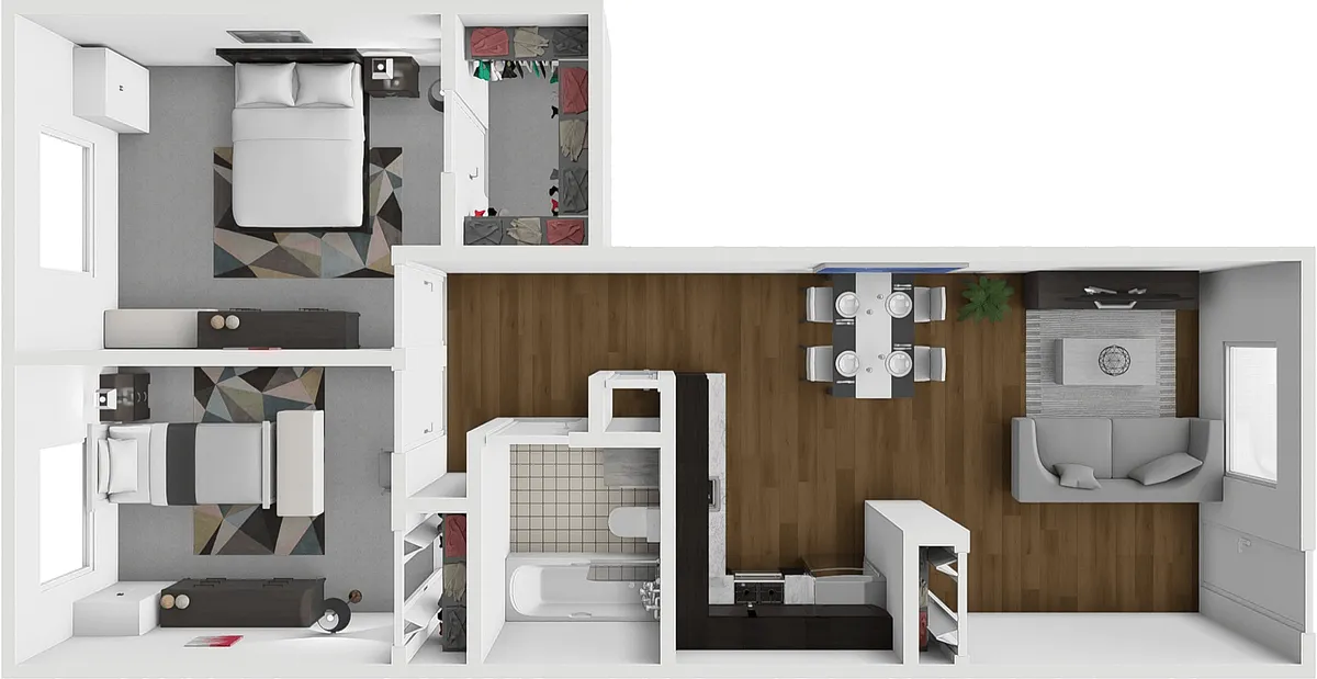 Floor plan 2 Bedroom