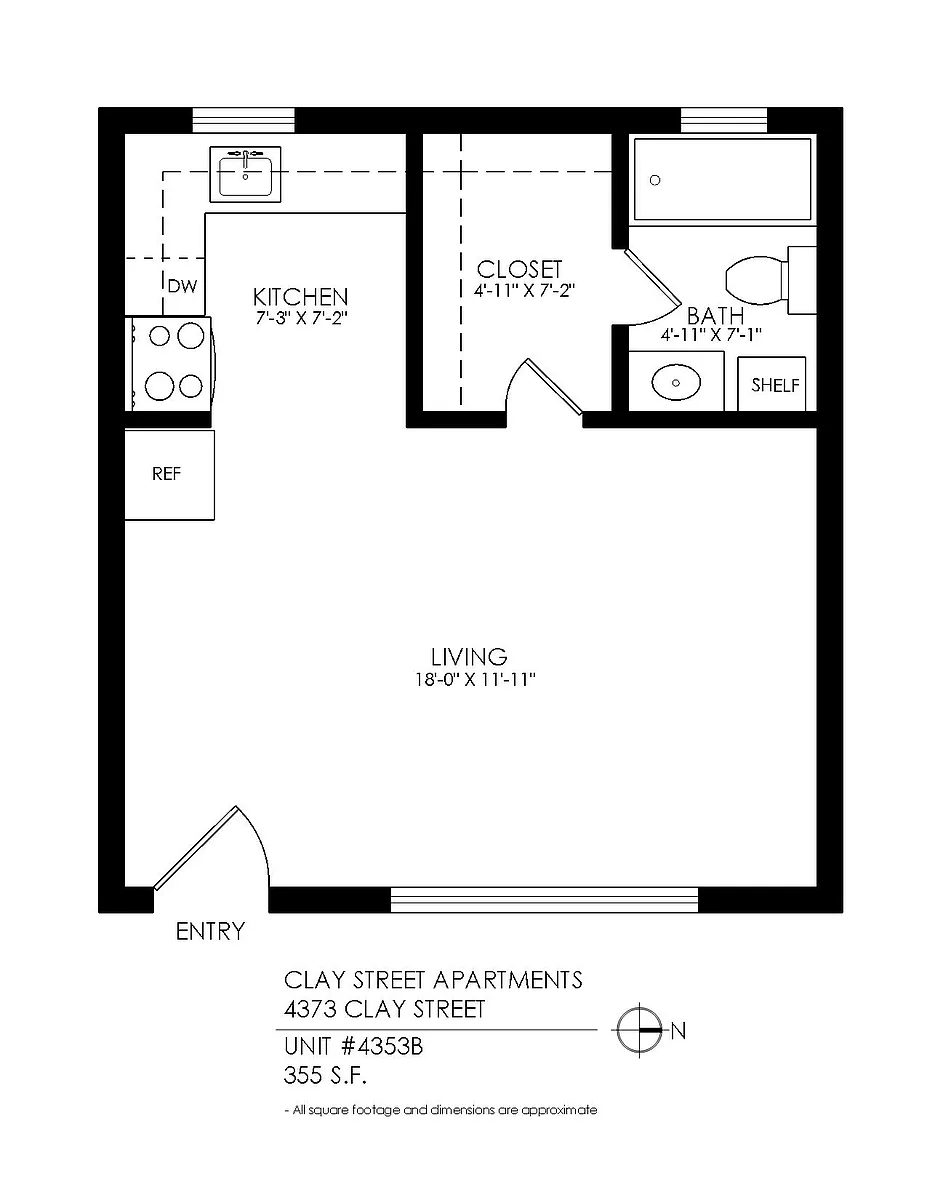 Floor plan Studio