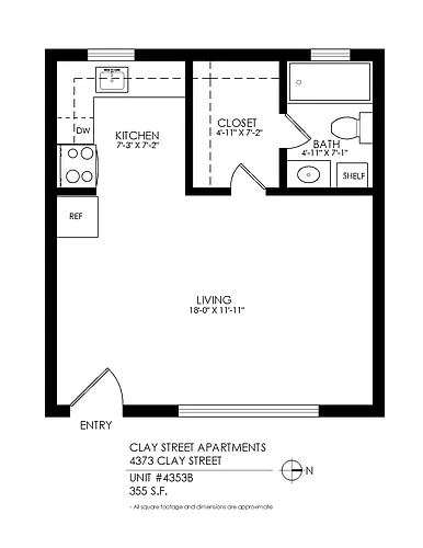 Floor plan Studio