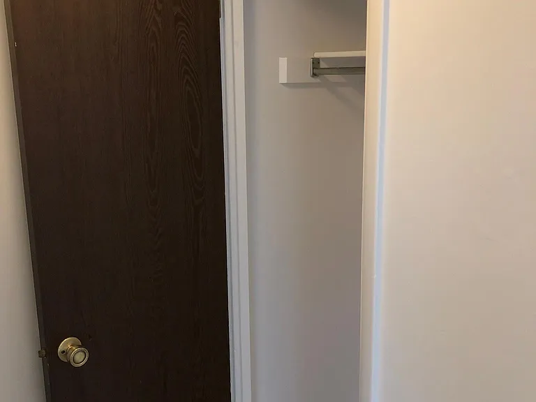 Coat closet in the entry way