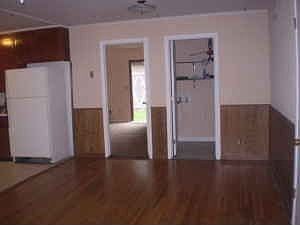 Dining area left door opens to master suite dooor on r is utility room