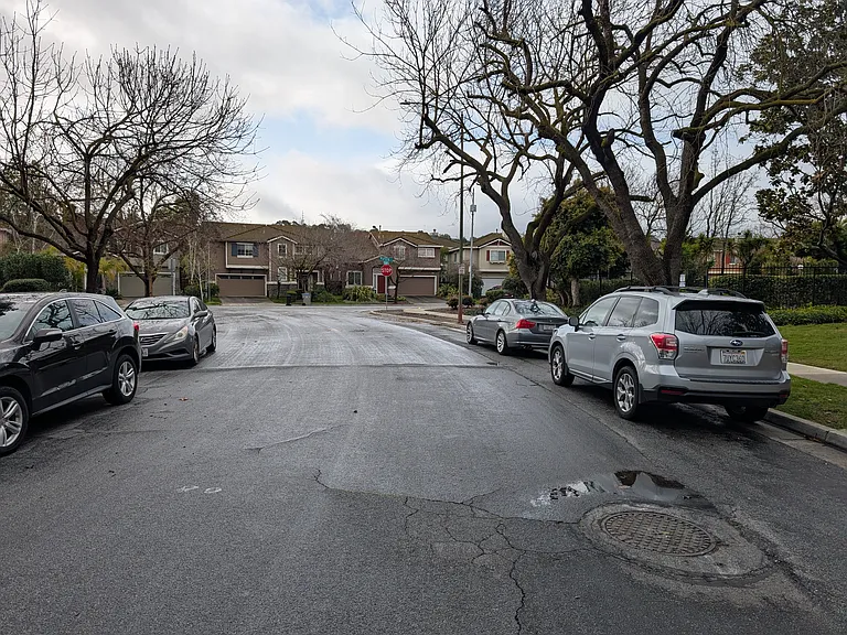 TONS of street parking due to low density housing