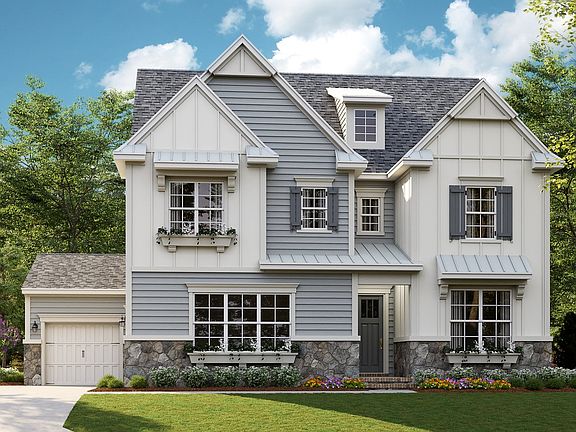 Hermosa A - American Cottage 3-Car Side Load Garage Note Renderings may show optional features