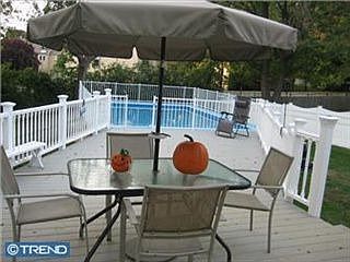 Rear deck and pool