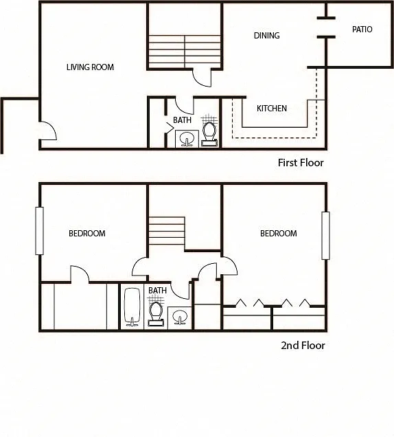 Floor plan 1,067 Square ft.