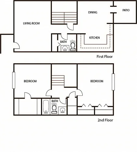 Floor plan 1,067 Square ft.