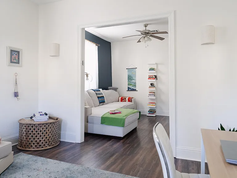 Room 1: living, dining, office space