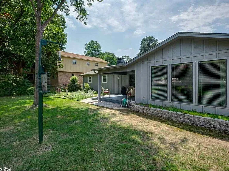 Fully fenced backyard