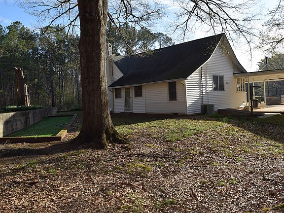 Bocce ball court in backyard