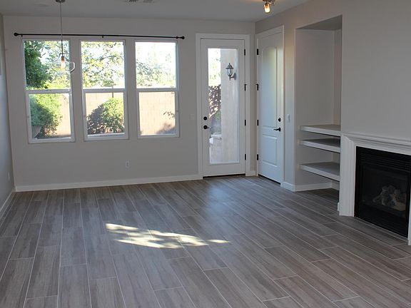 Family room adjacent to kitchen.