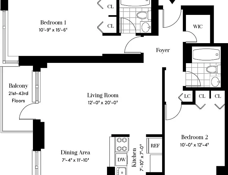 124 W 60th St #16D — Photo 2