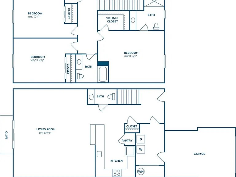 3 Bedroom | 2.5 Bath | 1510 SF 3 Bedroom | 2.5 Bath | 1510 SF