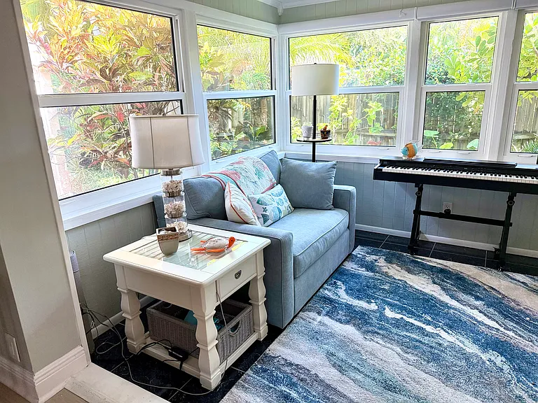 Sun room off dining room