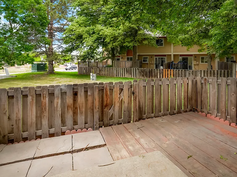 Fenced in Back Patio