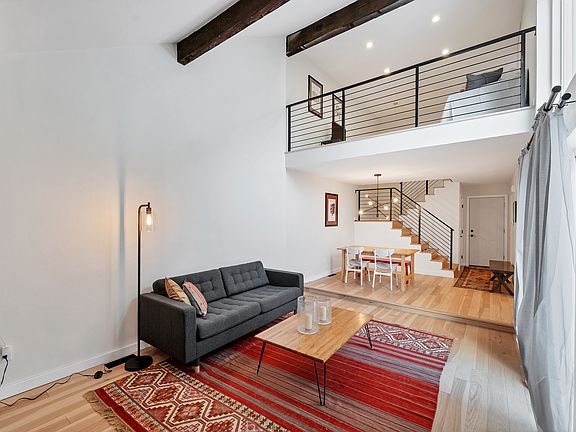 Living space and dining room