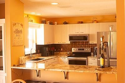 very comfortable space while entertaining or cooking