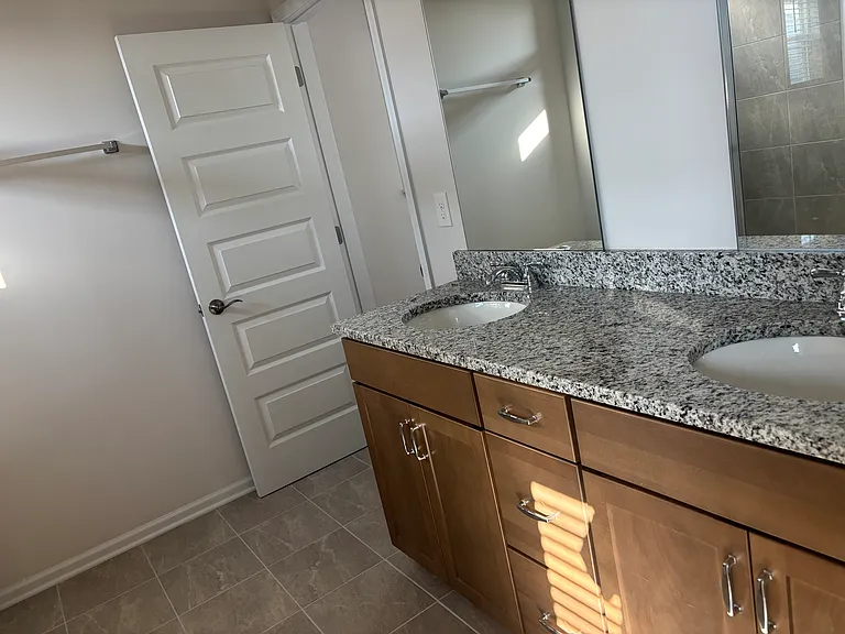 Master bath with double vanity