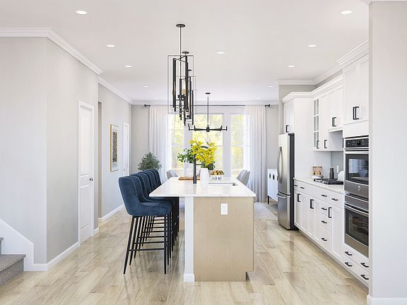 Striking kitchen with island