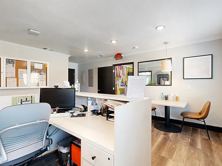 Property leasing center waiting room