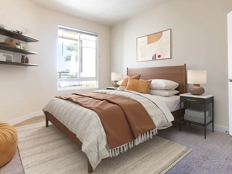 Carpeted Bedroom