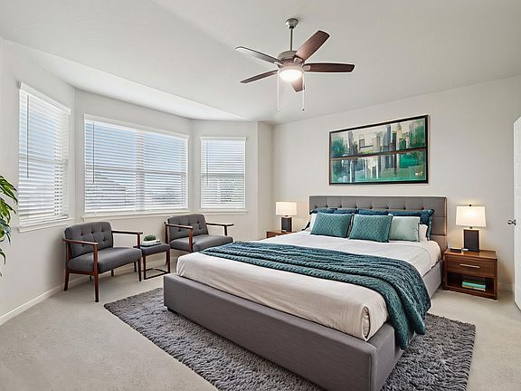 Virtually Staged Primary Suite
