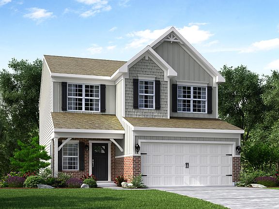 Elevation G Opt Victorian Inspired Facade, Porch Garage Door