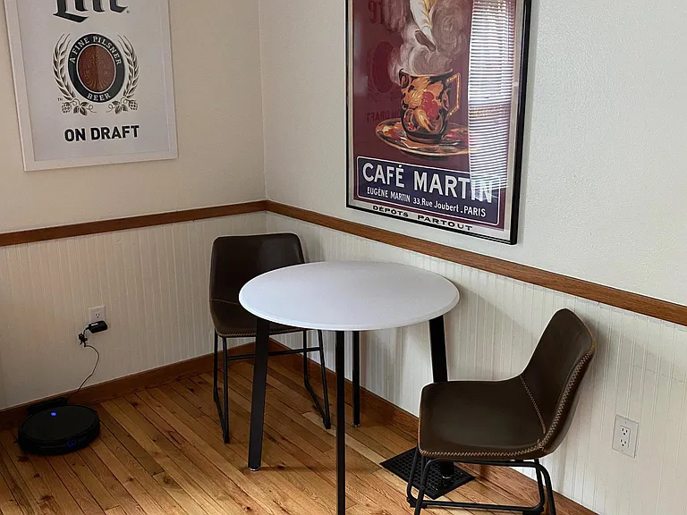 Eat in kitchen area.