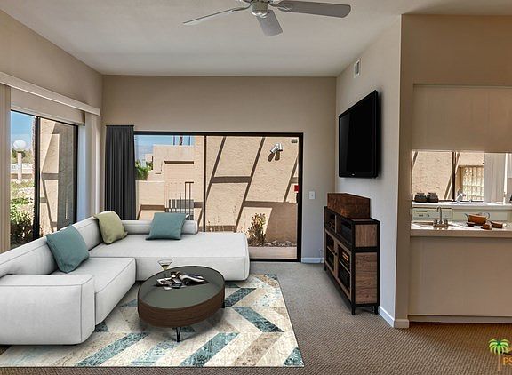 Virtually Staged Living Room