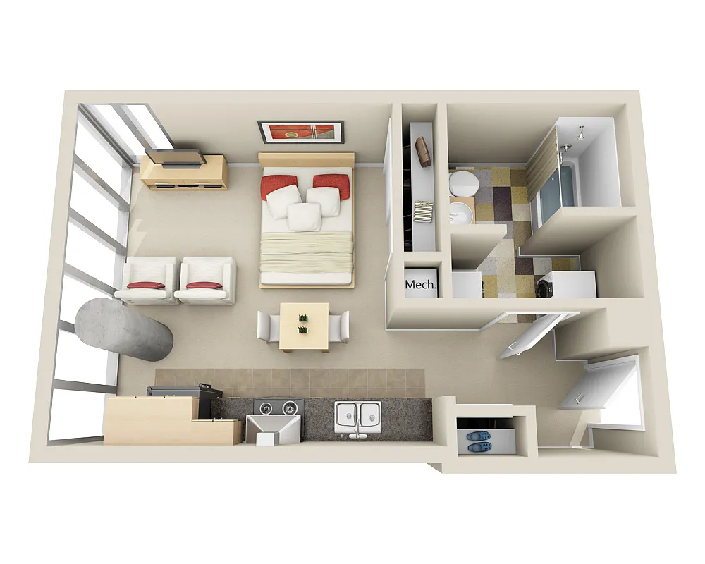 Floor plan Midrise E1G