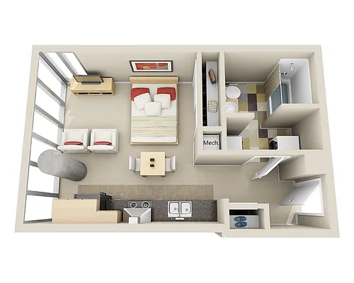 Floor plan Midrise E1G