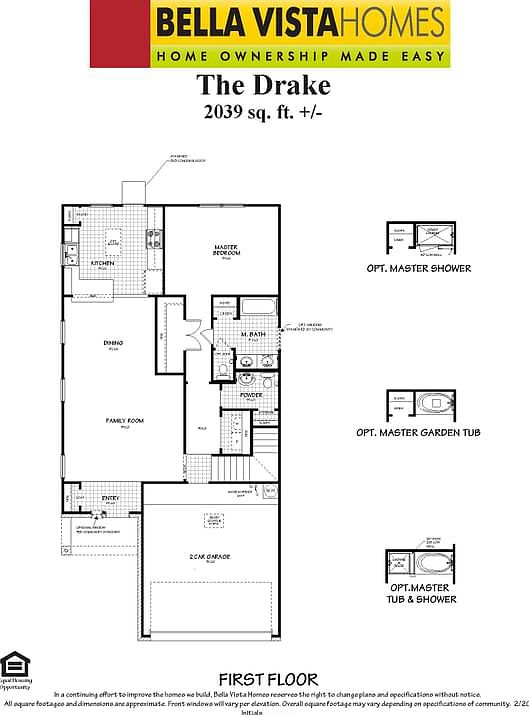 1st Floor with options