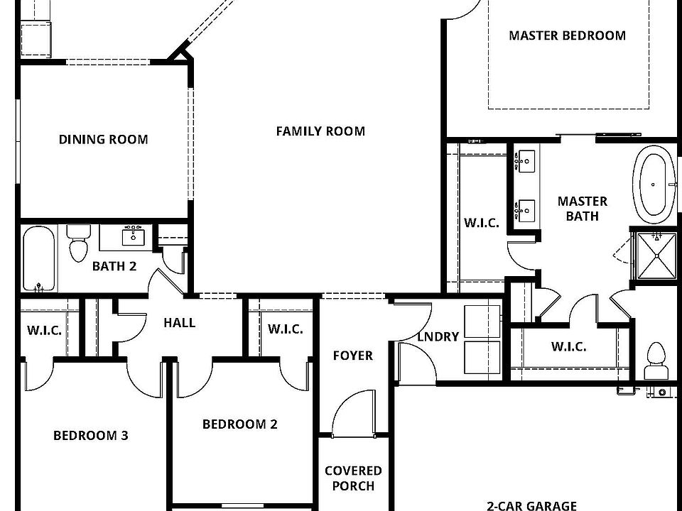Floor plan layout of the Hendrie.