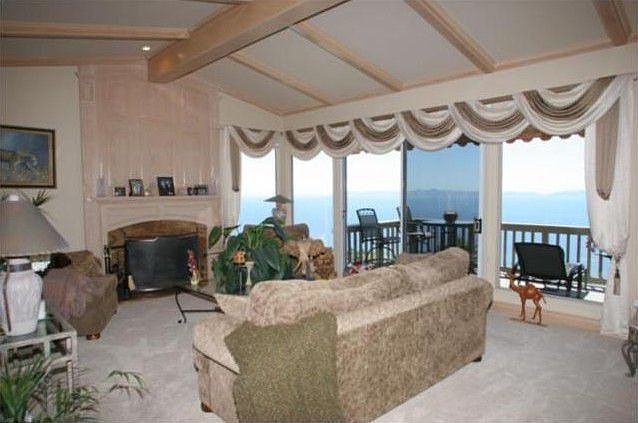 Living room with fireplace