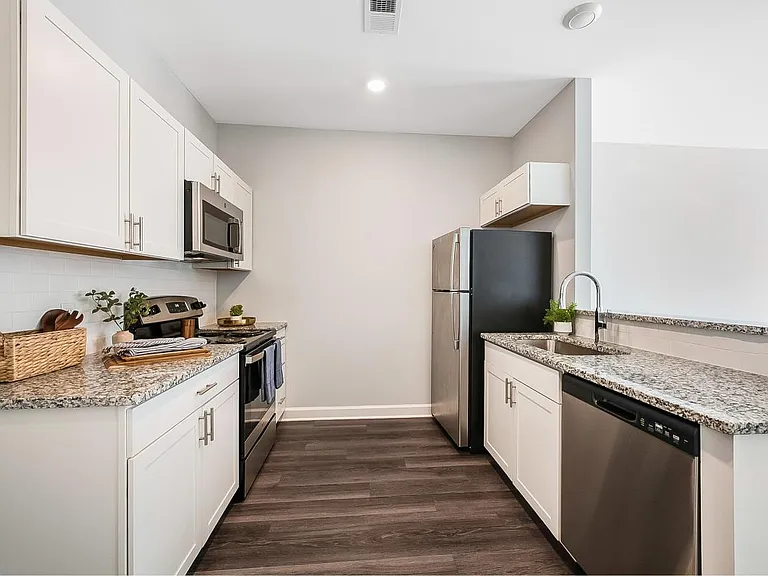 Spacious Kitchen in the BRAND NEW one bedroom apartment at Legacy at Baldwin Ridge in Burlington, NC