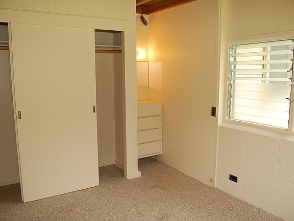 4th bedroom with built in dresser