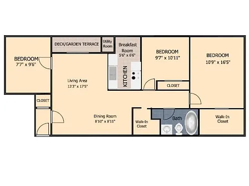 Floor plan 3 Bedroom