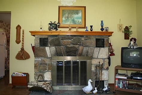 Stone Fireplace