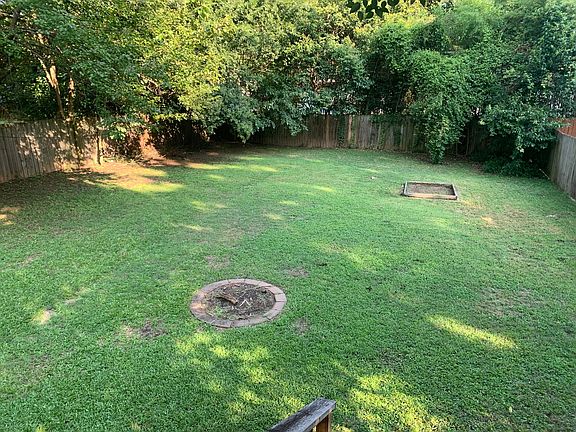 Privacy Fenced back yard