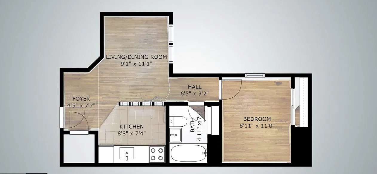 1 bed, $3,500 — Photo 2
