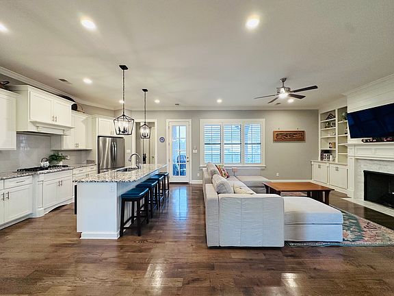 Living room and kitchen