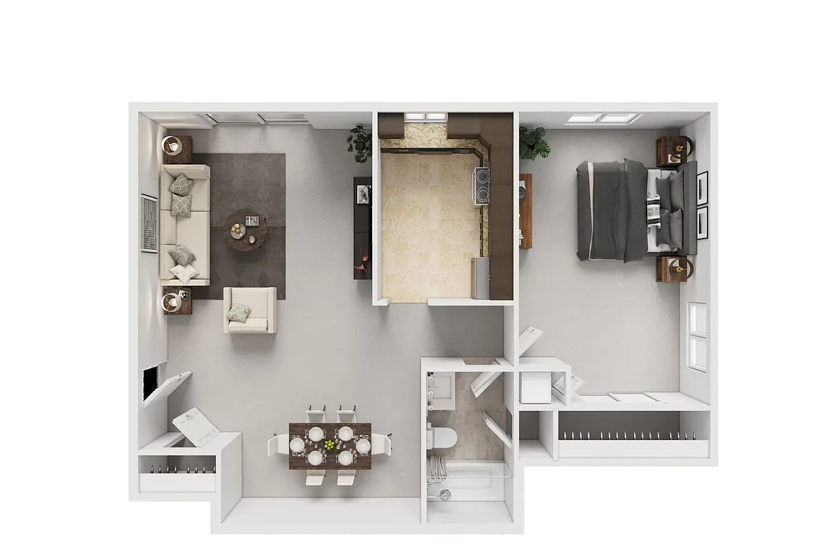Floor plan 1 Bedroom Executive