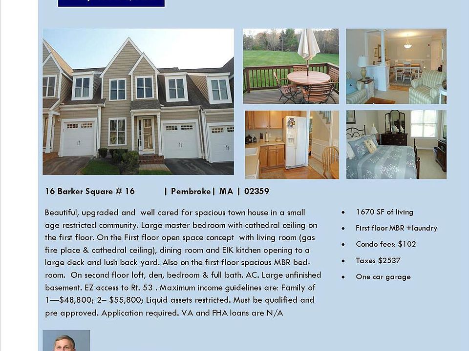 16 Barker Square Dr, Pembroke, MA 02359 Zillow