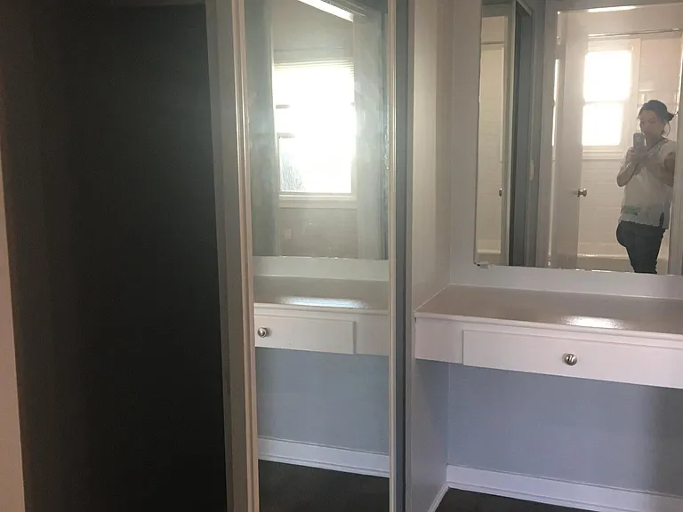 Closet and built in vanity