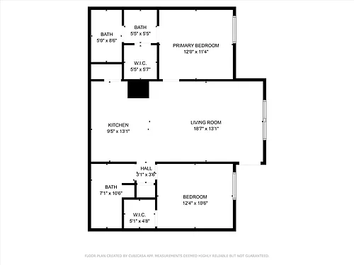 Floor plan 2 Bedroom 2 Bathroom